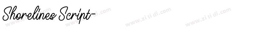 Shorelines Script字体转换 Shorelines Script字体转换